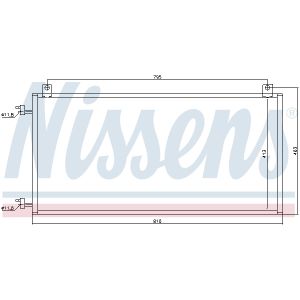 Kondensator, Klimaanlage NISSENS 94967