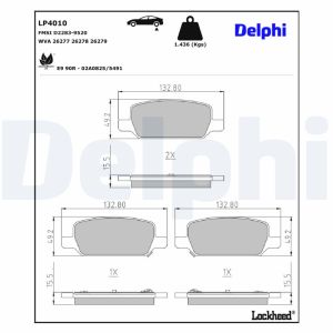 Remblokset DELPHI LP4010