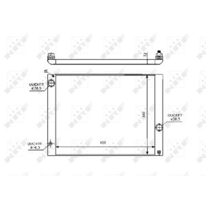 Radiator, motorkoeling NRF 53728