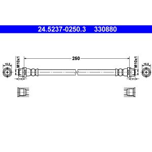 Flexible de frein ATE 24.5237-0250.3