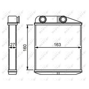 Scambiatore di calore, riscaldamento interno EASY FIT NRF 54310