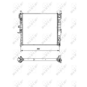 Radiator, motorkoeling EASY FIT NRF 55335