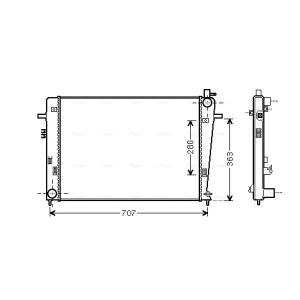 Raffreddatore motore AVA COOLING HY2328