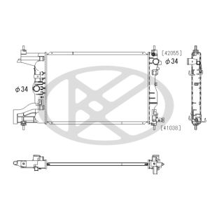 Radiador, arrefecimento do motor KOYORAD PL313439