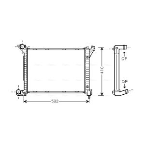Arrefecedor do motor AVA COOLING BWA2263