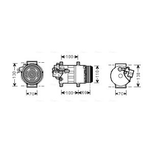 Compressor, ar condicionado AVA COOLING MSK576