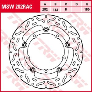 Disco de freno TRW MSW202RAC, 1 Pieza