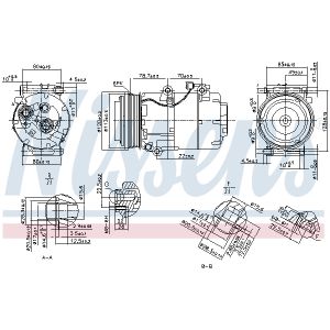 Compressore aria condizionata NISSENS 89388