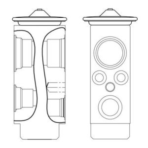 Válvula de expansão, ar condicionado BEHR MAHLE AVE 9 000S