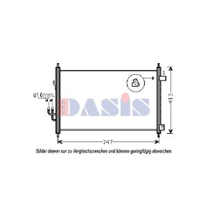 A/C-kondensor AKS DASIS 102028N