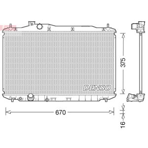 Arrefecedor do motor DENSO DRM40040