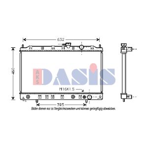 Arrefecedor do motor AKS DASIS 140001N