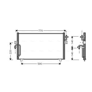 Condenseur (climatisation) AVA COOLING DN5182