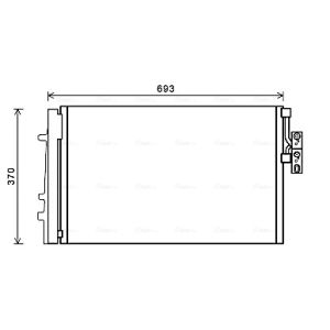 A/C-kondensor AVA COOLING BWA5479D