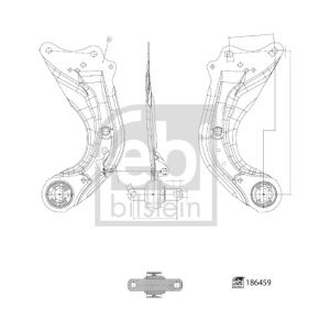 HinterPyöränripustussarm FEBI BILSTEIN 186459