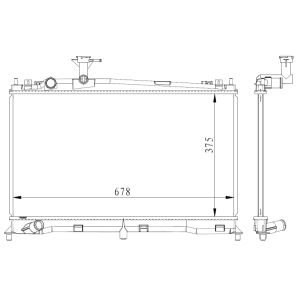 Radiator, motorkoeling NRF 53411