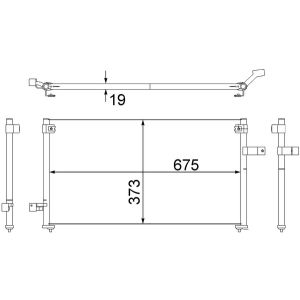 Condensador, ar condicionado BEHR MAHLE AC 535 000S