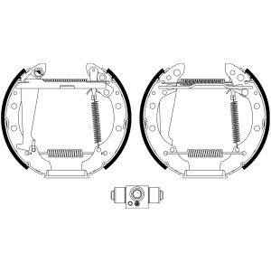 Jeu de mâchoires de frein Shoe Kit Pro TEXTAR 84044707