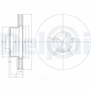 Bremsscheibe DELPHI BG9786