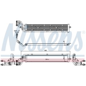 Koeler, aandrijfaccu NISSENS 606268