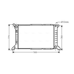 Arrefecedor do motor AVA COOLING FD2204