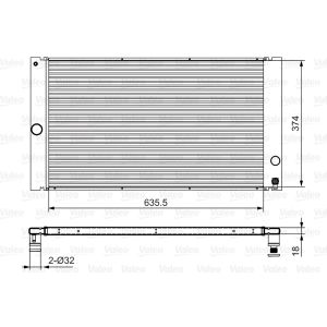 Motorradiateur  VALEO 701548