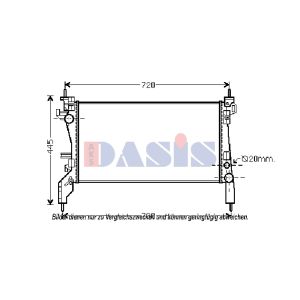 Raffreddatore motore AKS DASIS 080101N