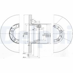 Disco de freno DELPHI BG2163