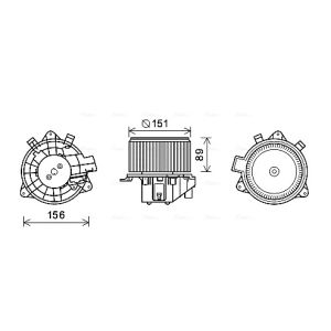 Ventilateur d'habitacle AVA COOLING FT8439