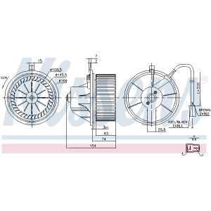 Binnenventilator NISSENS 87068