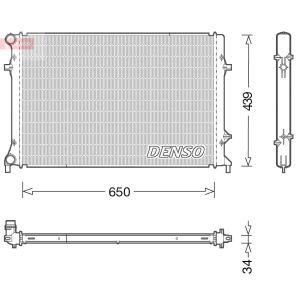 Radiador, arrefecimento do motor DENSO DRM32042