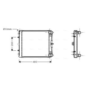 Arrefecedor do motor AVA COOLING PR2037