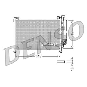 Condensador, sistema de ar condicionado DENSO DCN44002