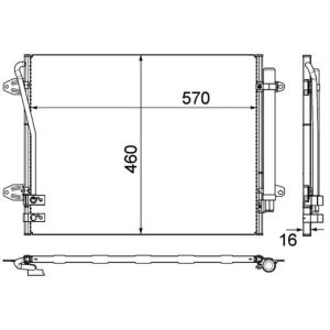 A/C-kondensor MAHLE AC 734 000P