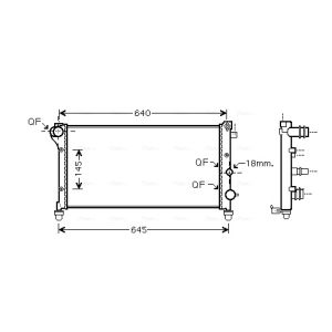 Motorradiateur  AVA COOLING FTA2292