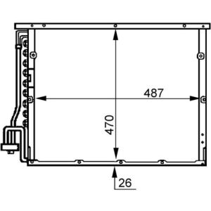 Condensatore, impianto di climatizzazione MAHLE AC 179 000S