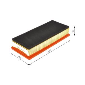 Luftfilter BOSCH FILTRY 1 457 433 156
