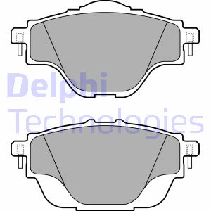 Set di pastiglie freno DELPHI LP2509, indietro