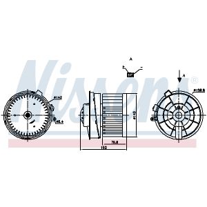 Innenraumgebläse NISSENS 87721