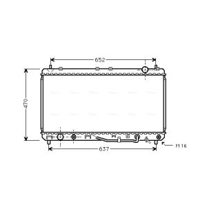 Arrefecedor do motor AVA COOLING TO2232