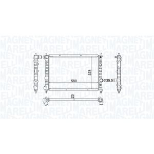Jäähdytin, moottorin jäähdytys MAGNETI MARELLI 350213192100