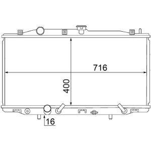 Arrefecedor do motor MAHLE CR 1462 000S