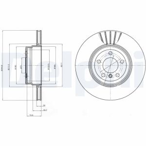 Bremsscheibe DELPHI BG9064