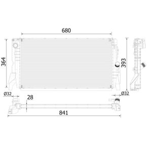 Arrefecedor do motor MAHLE CR 2314 000P