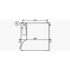 A/C-kondensor AVA COOLING MT5269D
