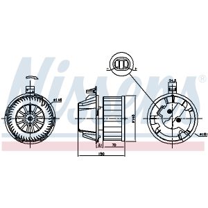 Innenraumgebläse NISSENS 87384