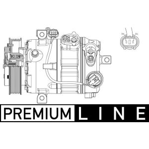 Compressor, ar condicionado MAHLE ACP 637 000P
