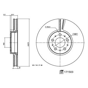 Disco de travão FEBI BILSTEIN 171503