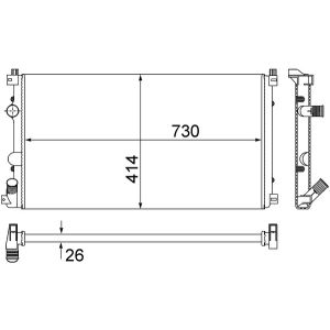 Arrefecedor do motor MAHLE CR 1683 000S