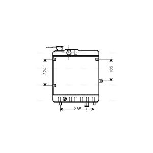 Arrefecedor do motor AVA COOLING FTA2028